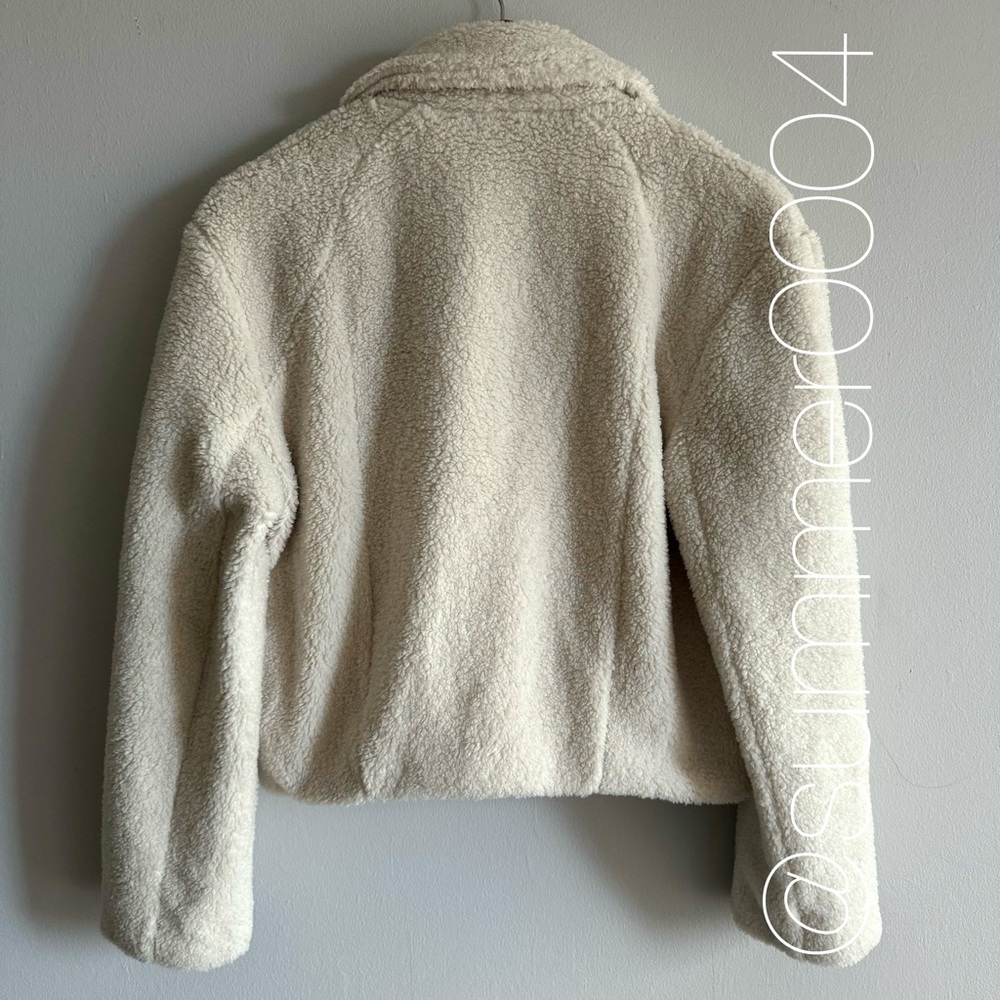 NWT Lululemon Textured Fleece Collared Jacket Bone 2 - Picture 4 of 8